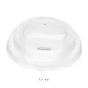 62mm PS Plastic White No Cap Lid  500/ctn