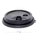 90mm PP Plastic Black Connected Lid 1000/ctn