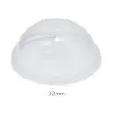 92mm Clear PET Plastic X Hole Dome Lid 1000/ctn