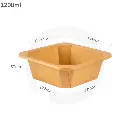 1200ml Kraft Paper Square Bowl 300/ctn