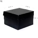 Black - #2 R Top & Bottom Connected White Paper Box 200/ctn