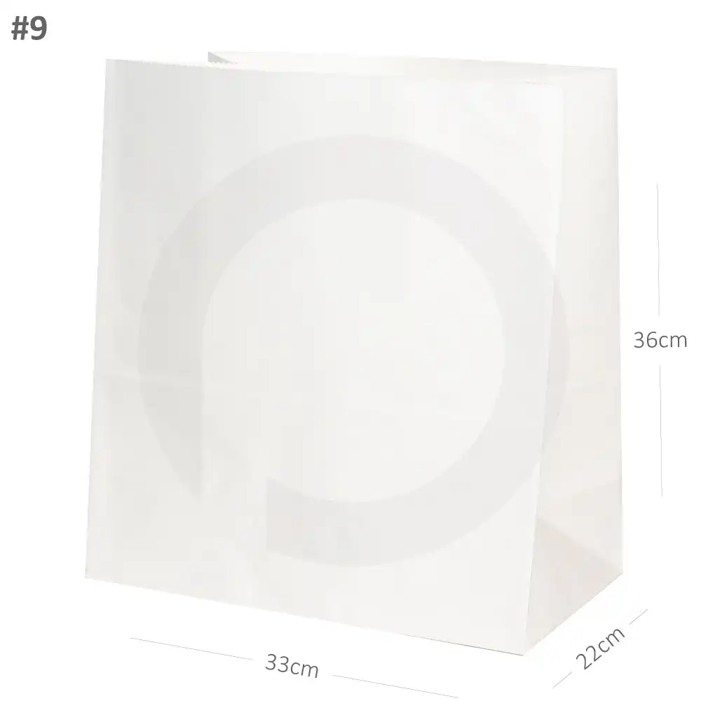 #9 White Paper No Handle Bag 200/ctn