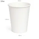 12oz Single Wall White Paper Cup 1000/ctn