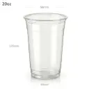 20oz-98 PET Plastic Cup 1000/ctn