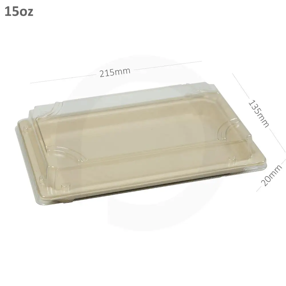 15oz Sushi sugarcane containers 300/ctn