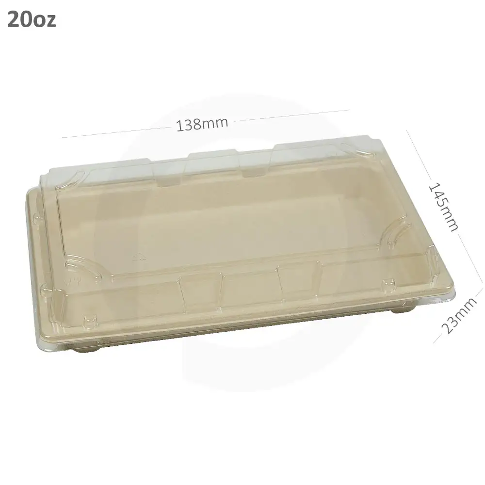 20oz Sushi sugarcane containers 300/ctn