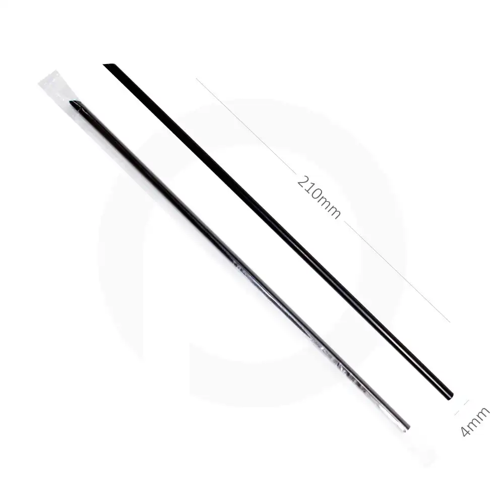 4×210mm Black Spike Straw Film Wrap 4000/Ctn