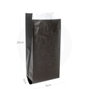Black - #4 Satchel White Paper Bag 1000/ctn