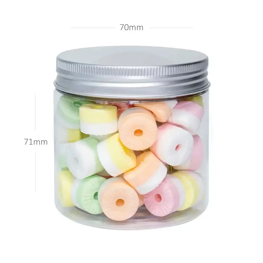 200ml/70mm PET Plastic Jar Alu Cap 100/ctn