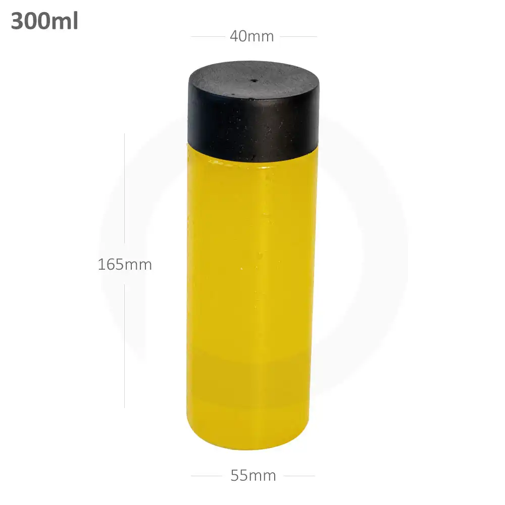 300ml PET Plastic Bottle with Black PP Cap 100/ctn