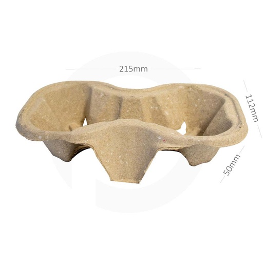 [077001] حامل أكواب ثنائي ورقي 500  حبة