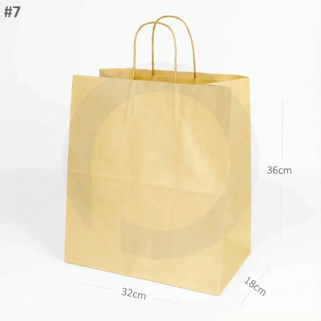 #3218 Kraft Paper Twisted Handle Bag 200/ctn
