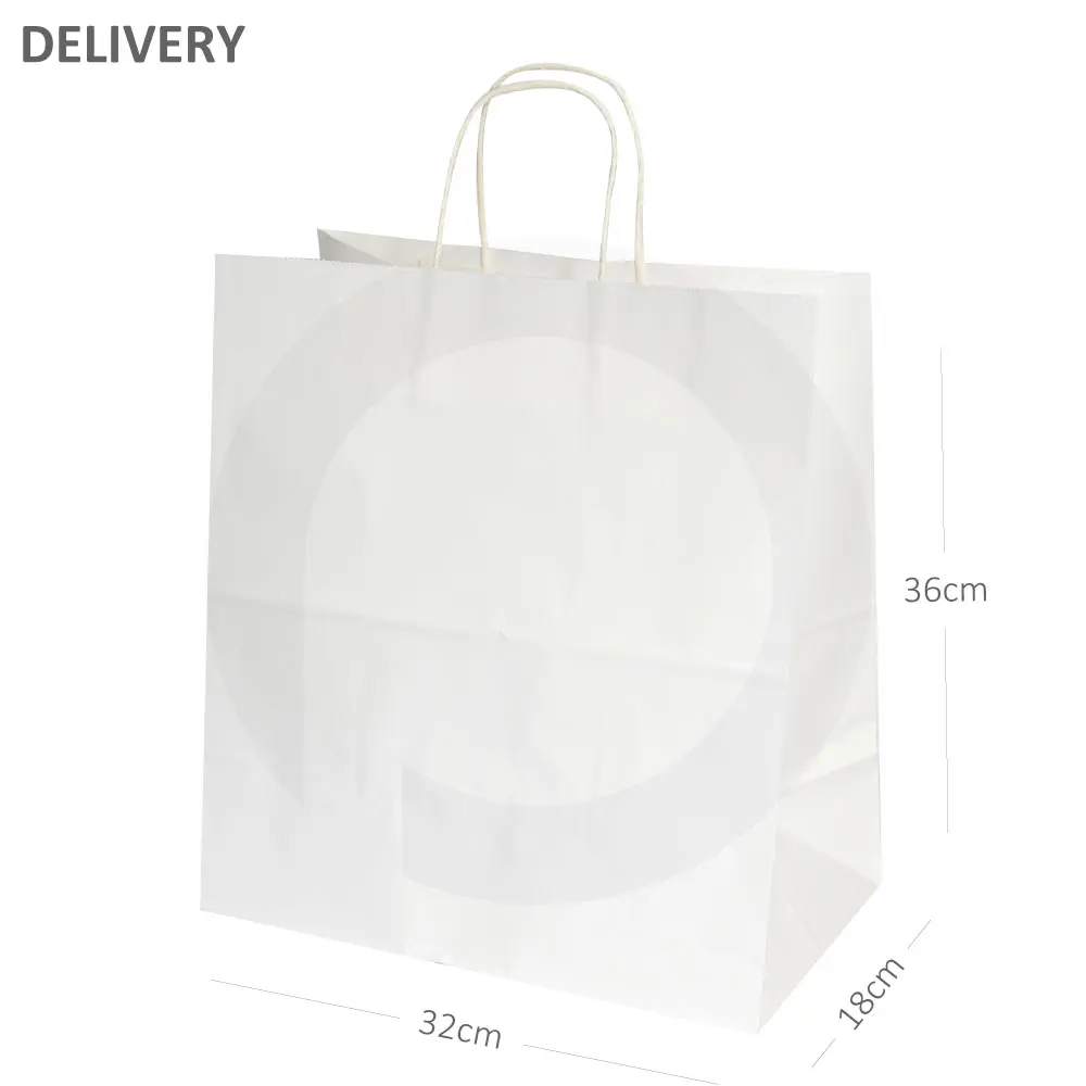 DELIVERY White Paper Twisted Handle Bag 200/ctn