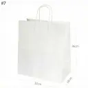 #7 White Paper Twisted Handle Bag 200/ctn