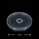 80mm PP Plastic Clear O Hole Lid 1000/ctn