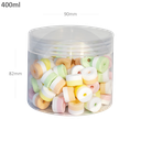 400ml/90mm PET Plastic Jar Clear PP Cap 100/ctn