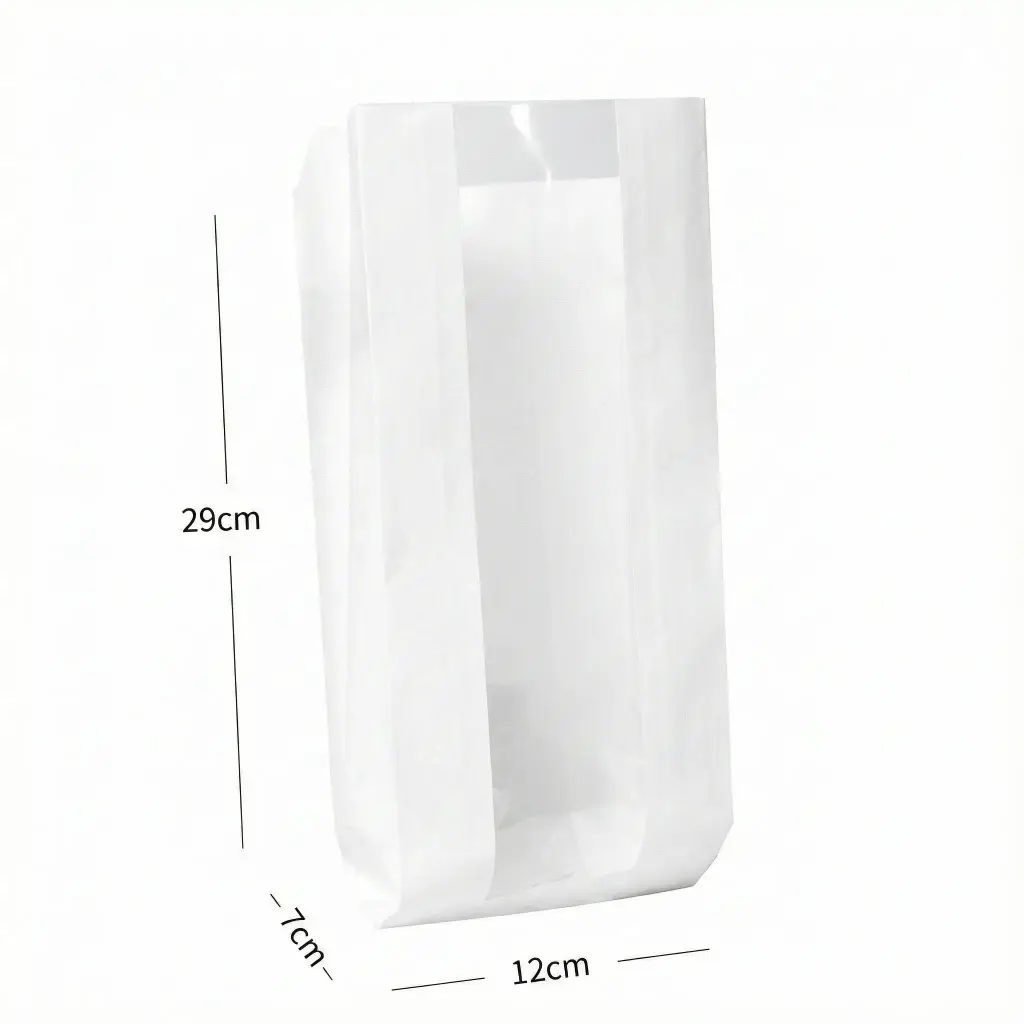 [101031] #1229 Satchel White Paper Window Bag 1000/ctn
