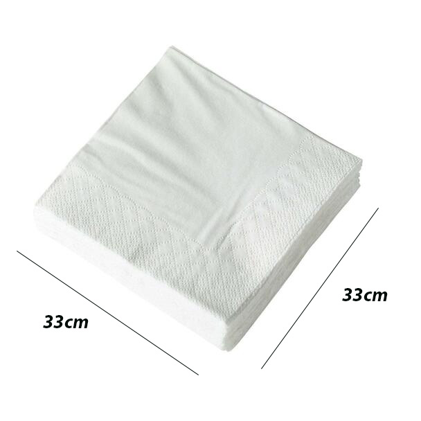 [351003] White Paper Napkin 33x33cm 2Ply 2000/ctn