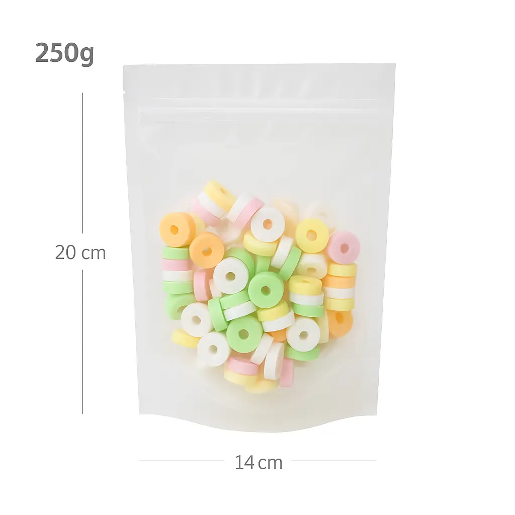 [021005] 250g Clear Stand Up Ziplock Bag 300/ctn