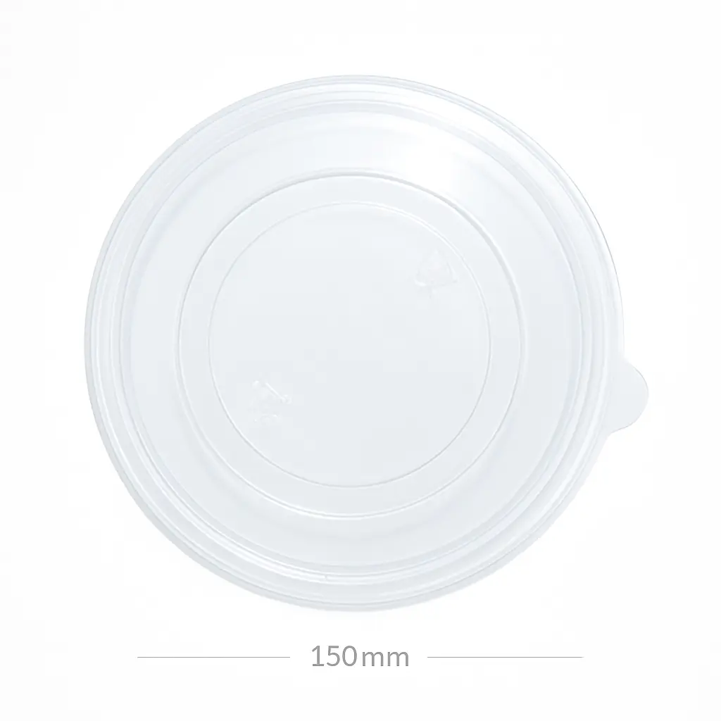 [012064] 150mm PET Plastic Salad Bowl Lid 300/ctn