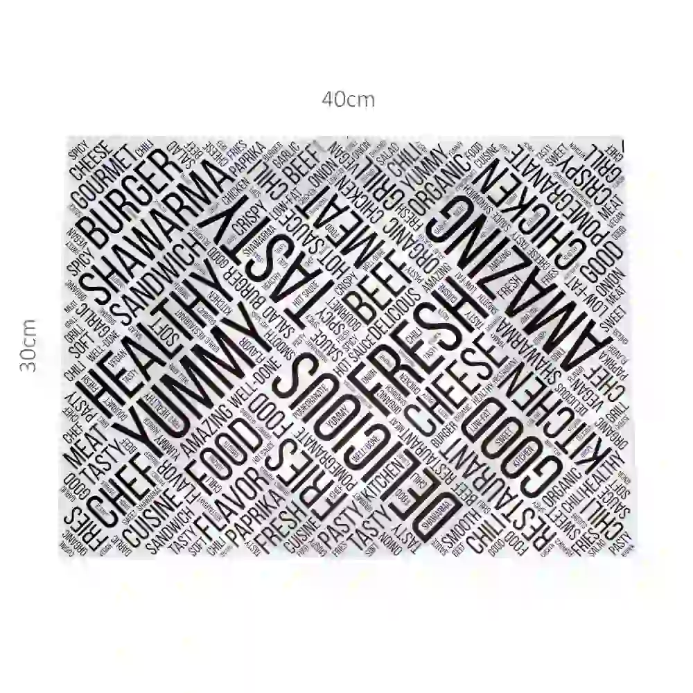 [042005] FOOD TASTY - 45PE Wrapping Paper 30×40cm 2000/ctn