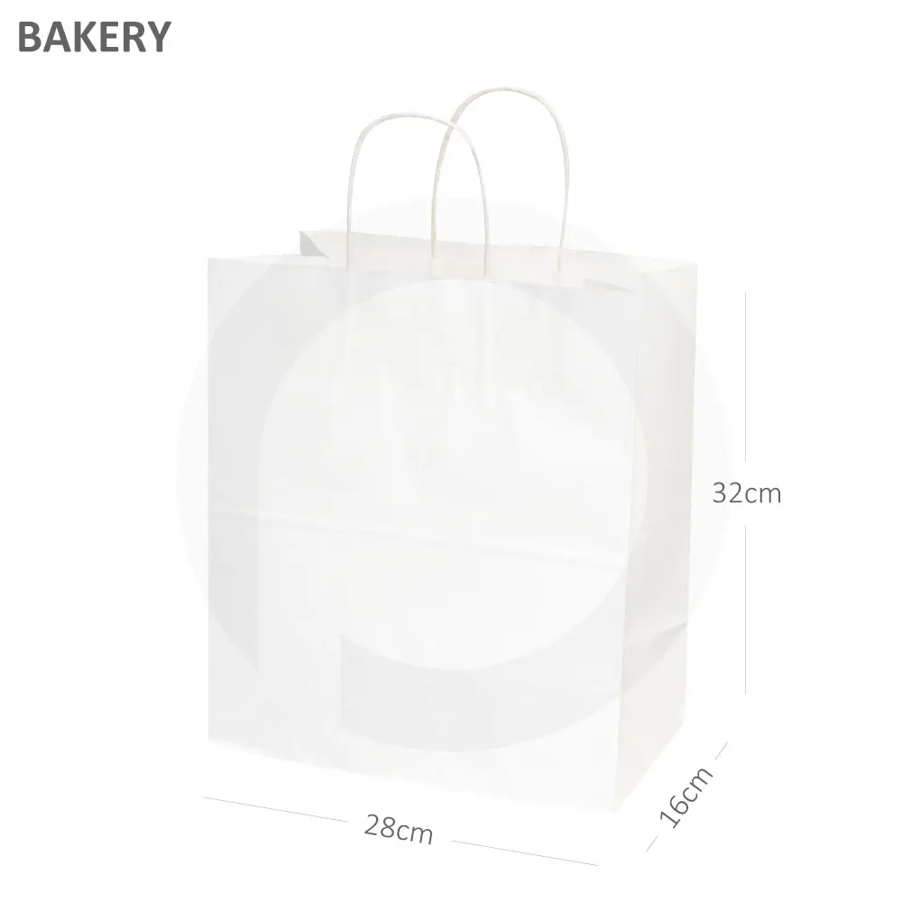 [031014] كيس #6 ورق ابيض بيد ملفوفه 200 حبة