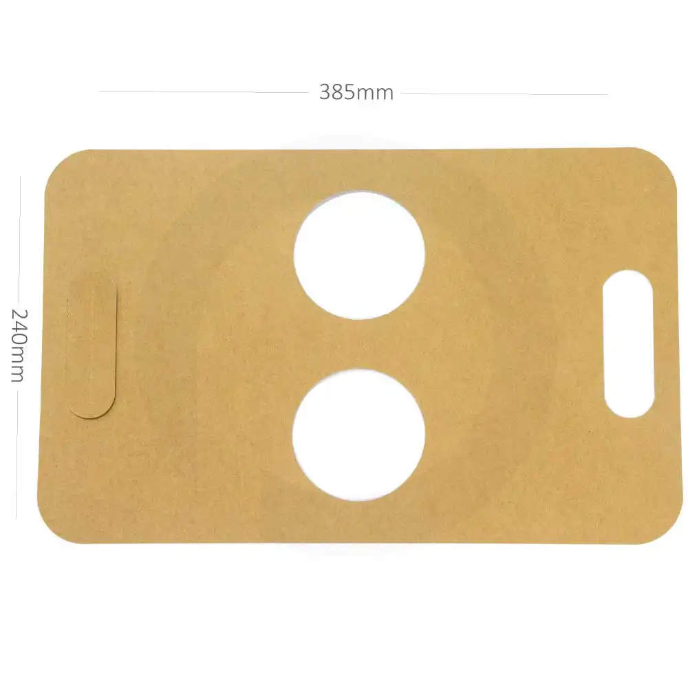 [015082] 2 Cup Kraft Paper Holder 240×385cm 500/ctn