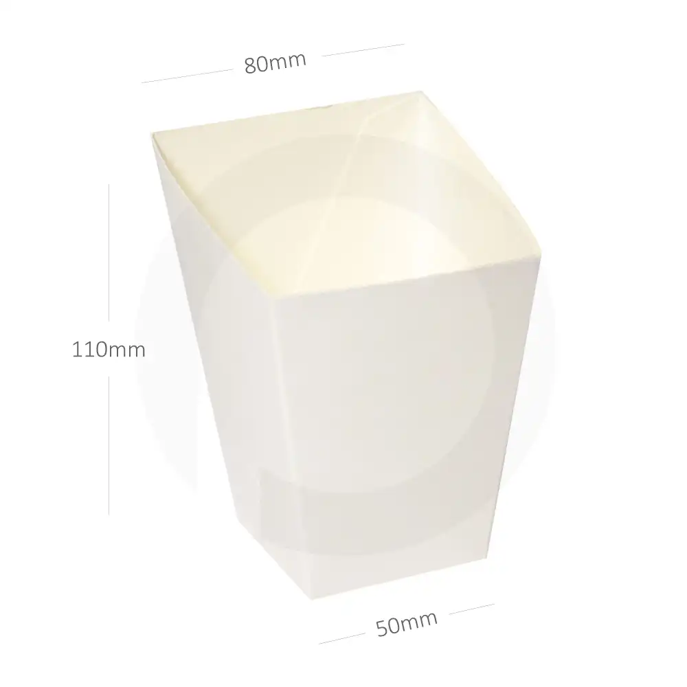 [052001] Fries White Paper Box 500/ctn