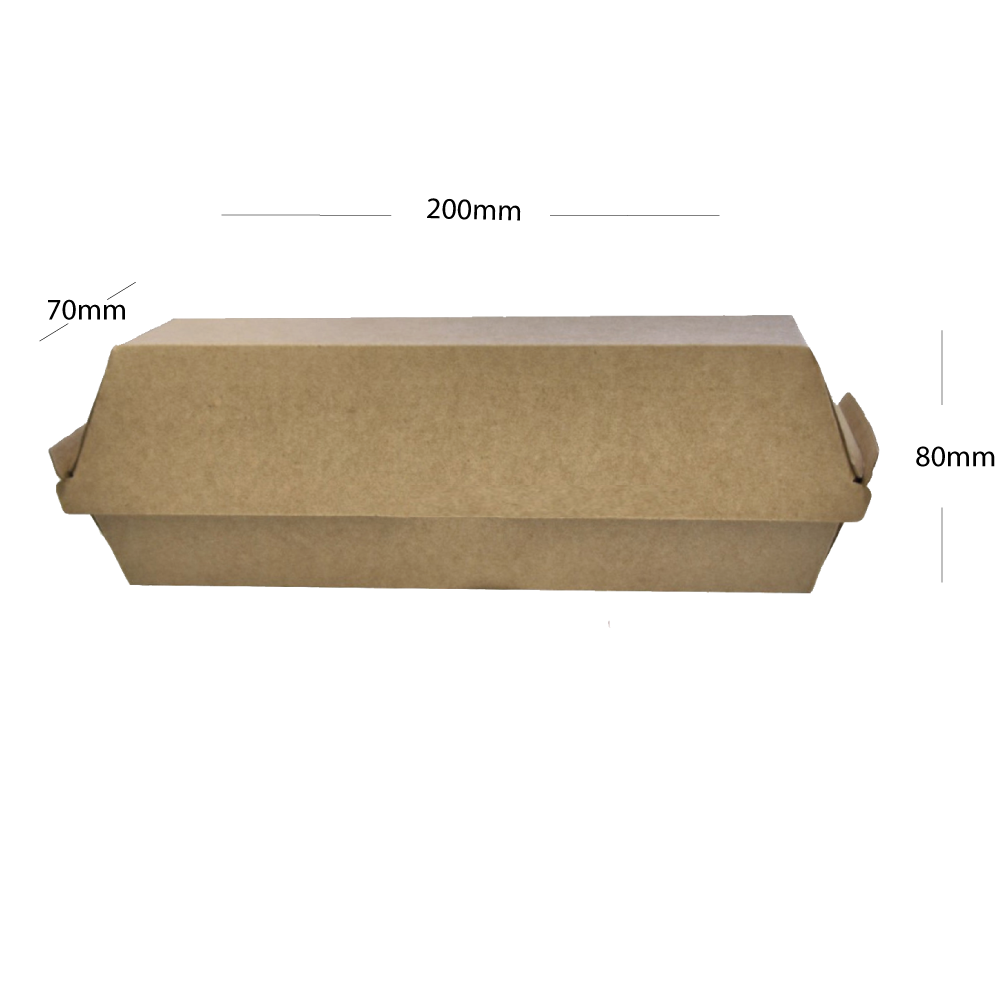 [333010] #7 Kraft Paper Sandwich Box 200/ctn