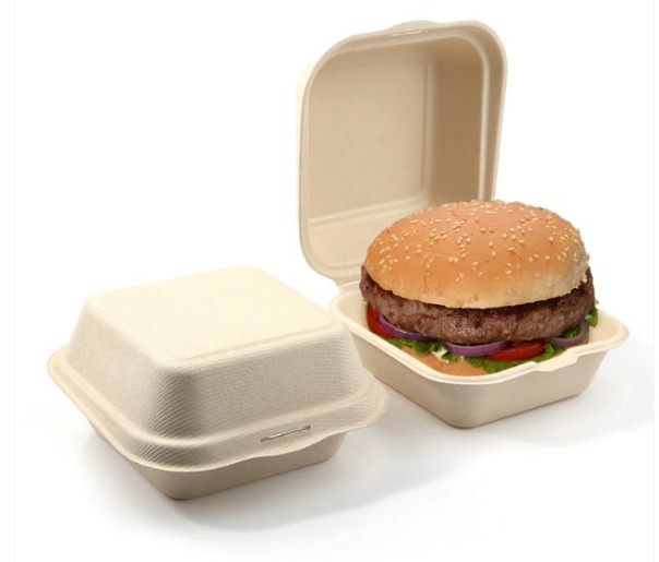 [392010]  Burger Sugarcane Box 500/ctn