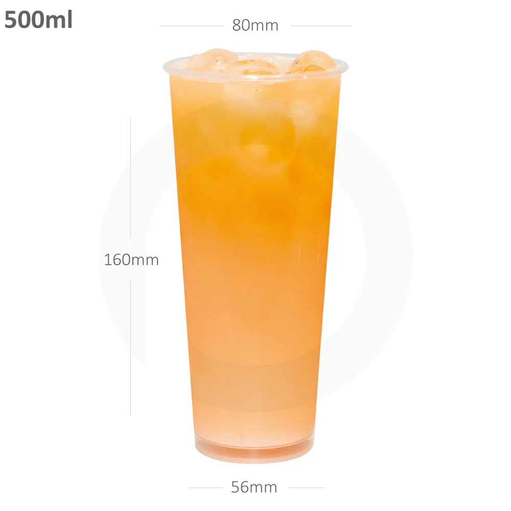 [014007] كوب 500 مل/80 مم بلاستيك حراري 500 حبة 