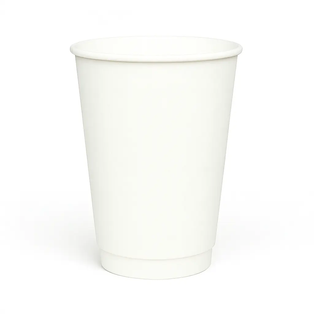 [015122] 16oz Double Wall White Paper Cup 500/ctn