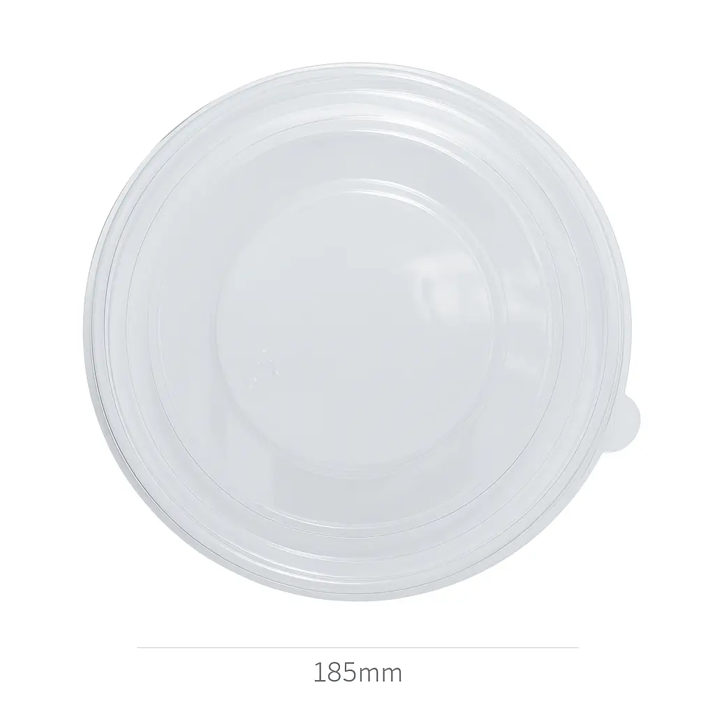 [067002] 185mm PET Plastic Salad Bowl Lid 300/ctn
