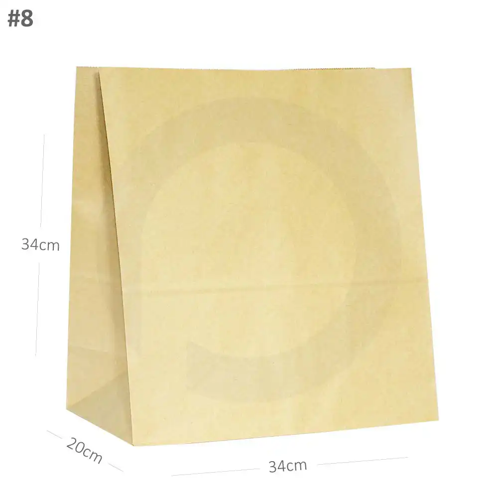 [new015] #8 Kraft Paper No Handle Bag 200/ctn
