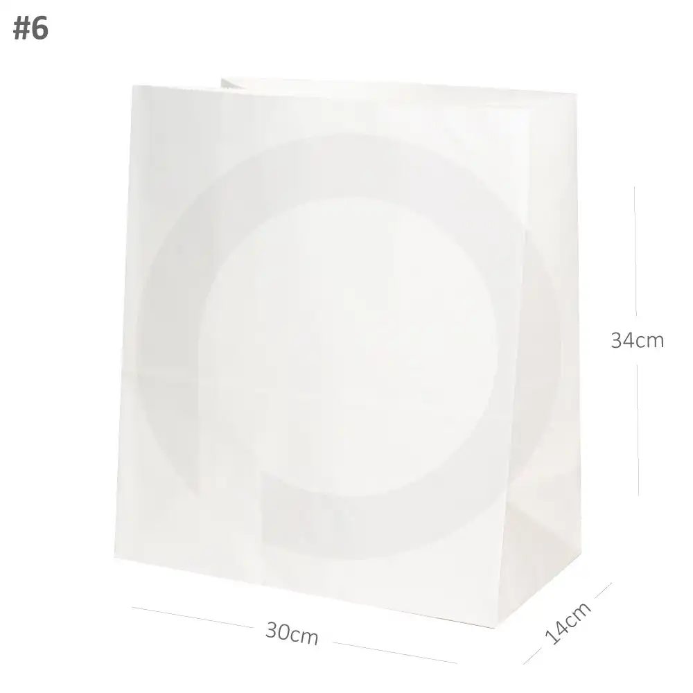 [new022] #6 White Paper No Handle Bag 200/ctn