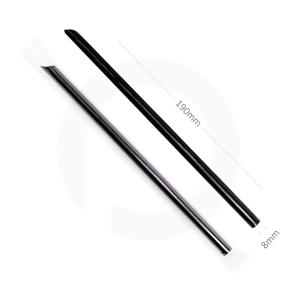 [076028] 8×190mm Black Spike Straw Film Wrap 4000/Ctn